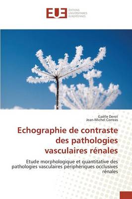 Echographie de Contraste Des Pathologies Vasculaires R�nales - Omn.Univ.Europ. (Paperback)