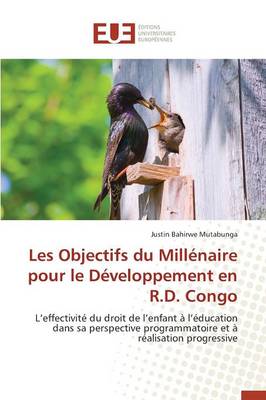 Les Objectifs Du Mill�naire Pour Le D�veloppement En R.D. Congo - Omn.Univ.Europ. (Paperback)
