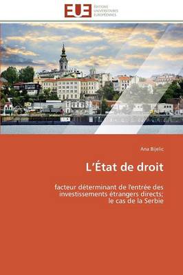 L �tat de Droit - Omn.Univ.Europ. (Paperback)