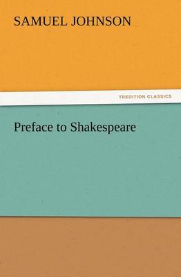 Preface to Shakespeare (Paperback)