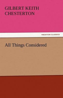 All Things Considered (Paperback)