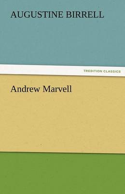 Andrew Marvell (Paperback)
