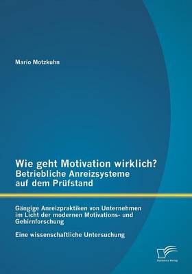 Wie Geht Motivation Wirklich? - Betriebliche Anreizsysteme Auf Dem Prufstand: Gangige Anreizpraktiken Von Unternehmen Im Licht Der Modernen Motivations- Und Gehirnforschung - Eine Wissenschaftliche Untersuchung (Paperback)