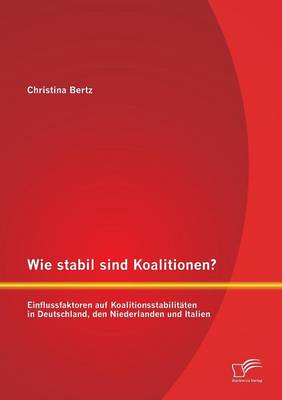 Wie Stabil Sind Koalitionen? Einflussfaktoren Auf Koalitionsstabilitaten in Deutschland, Den Niederlanden Und Italien (Paperback)