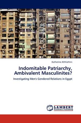 Indomitable Patriarchy, Ambivalent Masculinites? (Paperback)