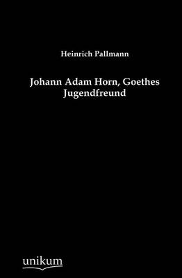 Johann Adam Horn, Goethes Jugendfreund (Paperback)