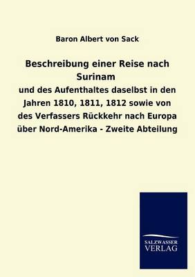 Beschreibung Einer Reise Nach Surinam (Paperback)
