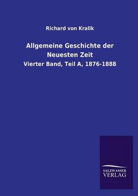 Allgemeine Geschichte Der Neuesten Zeit (Paperback)
