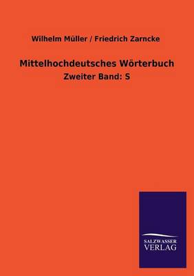 Mittelhochdeutsches Worterbuch (Paperback)