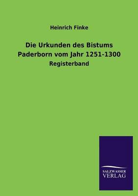 Die Urkunden Des Bistums Paderborn Vom Jahr 1251-1300 (Paperback)