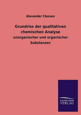 Grundriss Der Qualitativen Chemischen Analyse (Paperback)