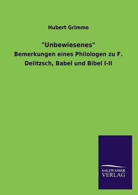 Unbewiesenes (Paperback)