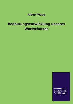 Bedeutungsentwicklung Unseres Wortschatzes (Paperback)
