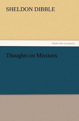 Thoughts on Missions (Paperback)