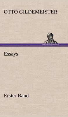 Essays - Erster Band (Hardback)