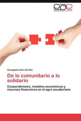de Lo Comunitario a Lo Solidario (Paperback)