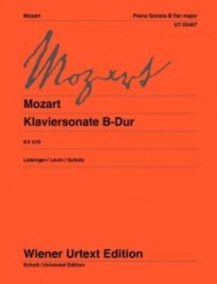 Sonata B Flat Major K570: For Piano (Sheet music)