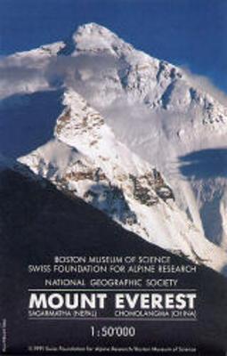 The National Geographic Map of Mount Everest (Sheet map, folded)