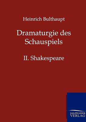 Dramaturgie Des Schauspiels (Paperback)