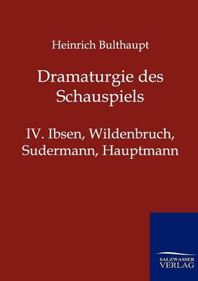 Dramaturgie Des Schauspiels (Paperback)