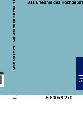 Das Erlebnis Des Hochgebirges (Paperback)