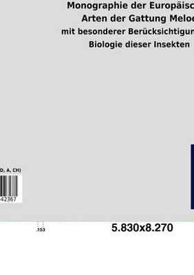 Monographie Der Europ Ischen Arten Der Gattung Meloe (Paperback)
