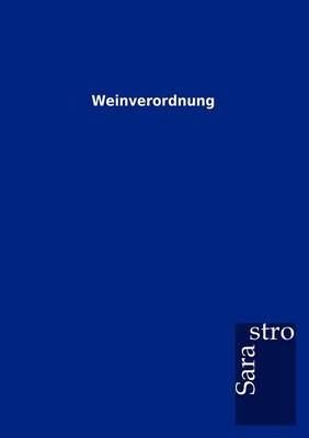 Weinverordnung (Paperback)