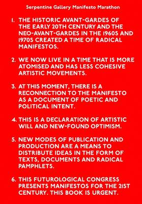 Serpentine Gallery Manifesto Marathon (Paperback)