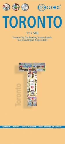 Toronto, Borch Map: Toronto City, The Beaches, Toronto Islands, Toronto & Region, Niagara Falls - Borch Map (Sheet map, folded)