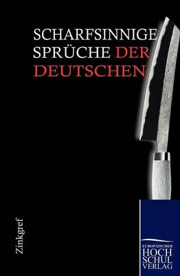 Scharfsinnige Spr Che Der Deutschen (Paperback)