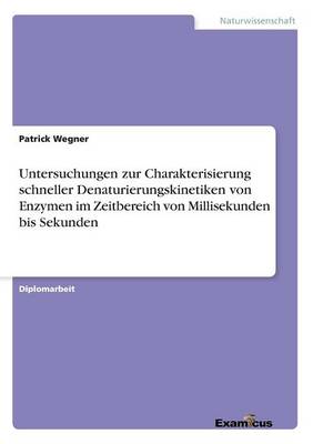 Untersuchungen Zur Charakterisierung Schneller Denaturierungskinetiken Von Enzymen Im Zeitbereich Von Millisekunden Bis Sekunden (Paperback)