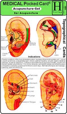 Acupuncturet - Medical Pocket Card Set: "Ear Acupuncture", "Acupuncture - Acupoints"
