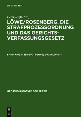 1 - 198 Gvg; Eggvg; Gvgvo - Grosskommentare Der Praxis (Hardback)