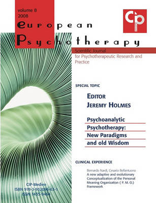 European Psychotherapy Vol. 8 (Paperback)