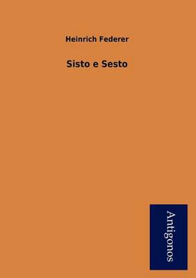 Sisto E Sesto (Paperback)
