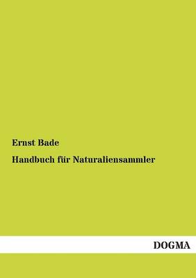 Handbuch Fur Naturaliensammler (Paperback)