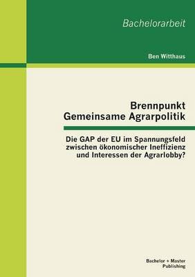 Brennpunkt Gemeinsame Agrarpolitik: Die Gap Der Eu Im Spannungsfeld Zwischen konomischer Ineffizienz Und Interessen Der Agrarlobby? (Paperback)