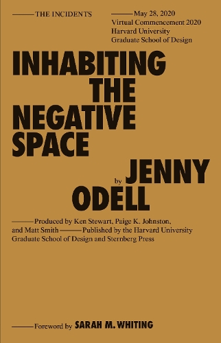 Inhabiting the Negative Space - Sternberg Press / The Incidents (Paperback)