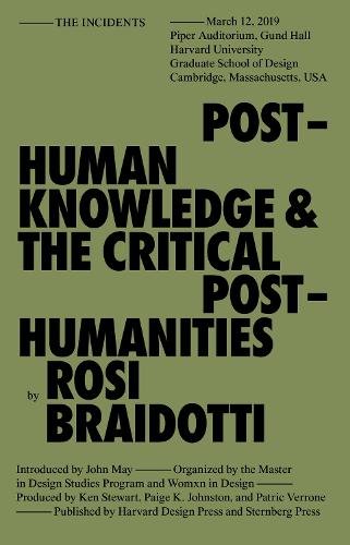 Sternberg Press Posthuman Knowledge And The Critical Posthumanities