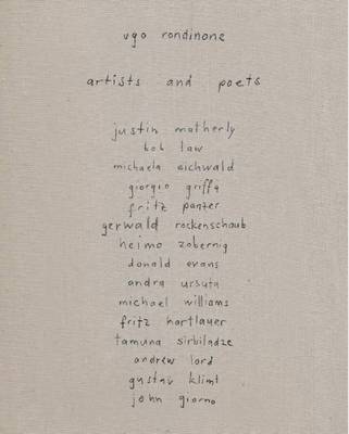 Ugo Rondinone - Artists and Poets. Secession (Paperback)