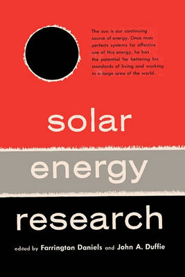 Solar Energy Research (Paperback)