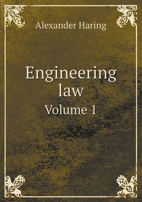Engineering Law Volume 1 (Paperback)