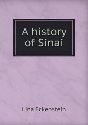 A History of Sinai (Paperback)
