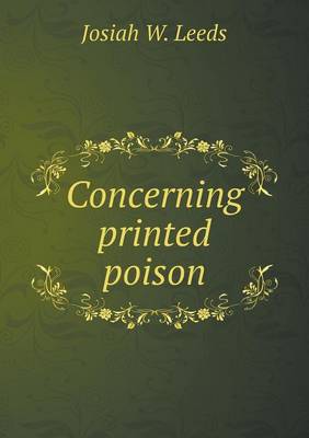 Concerning Printed Poison (Paperback)