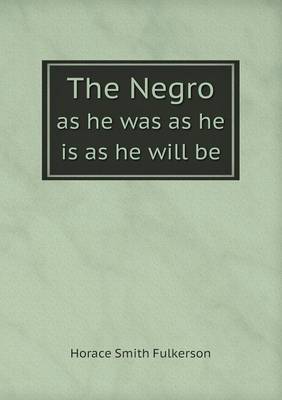 The Negro as He Was as He Is as He Will Be (Paperback)