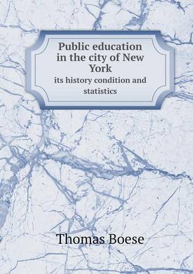 Public Education in the City of New York Its History Condition and Statistics (Paperback)