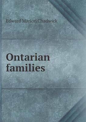 Ontarian Families (Paperback)
