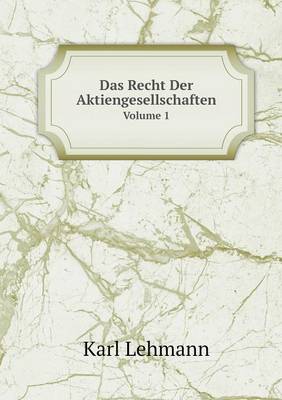 Das Recht Der Aktiengesellschaften (Paperback)