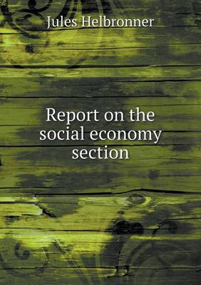 Report on the Social Economy Section (Paperback)