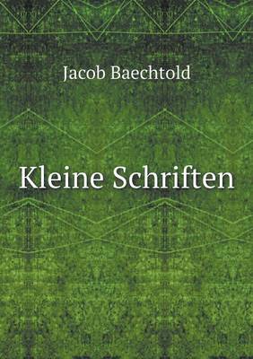 Kleine Schriften (Paperback)